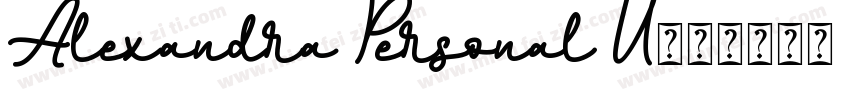 Alexandra Personal U字体转换